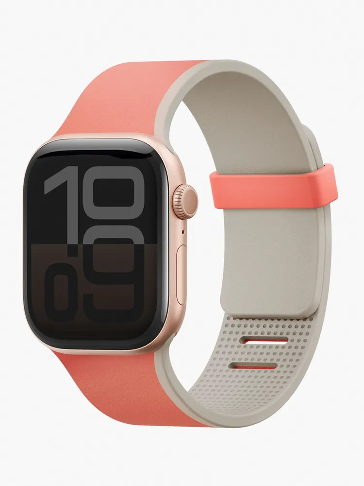Ремешок Uniq для Apple Watch 49/46/45/44 mm Revix IV reversible магнитный, коралловый 