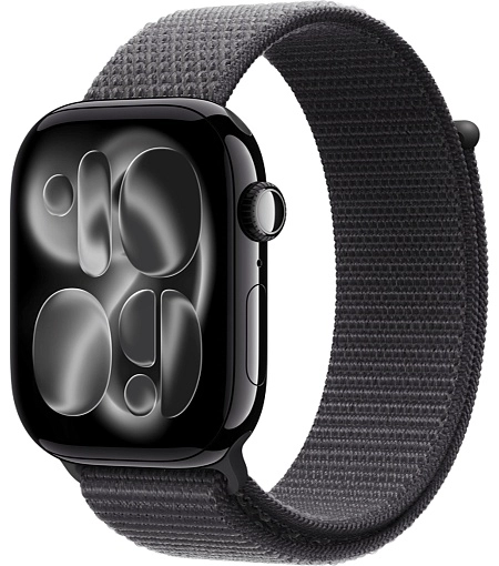 Apple Watch Series 11 Sport Loop 46 мм, черный глянец